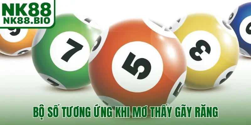 Bộ số tương ứng khi mơ thấy gãy răng