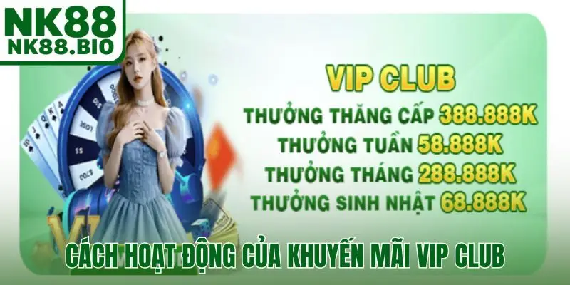 Cách hoạt động của khuyến mãi VIP Club