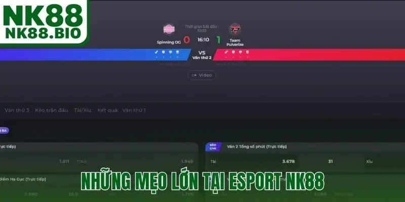 Những mẹo hay để giúp bạn thắng lớn tại Esport NK88
